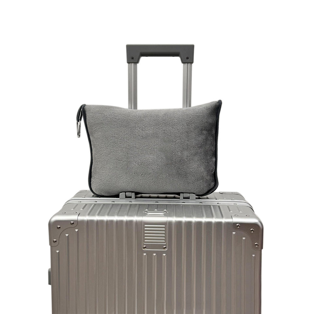 Travel Blanket And Pillow With Backpack Clip For Airplanes Essential Accessories