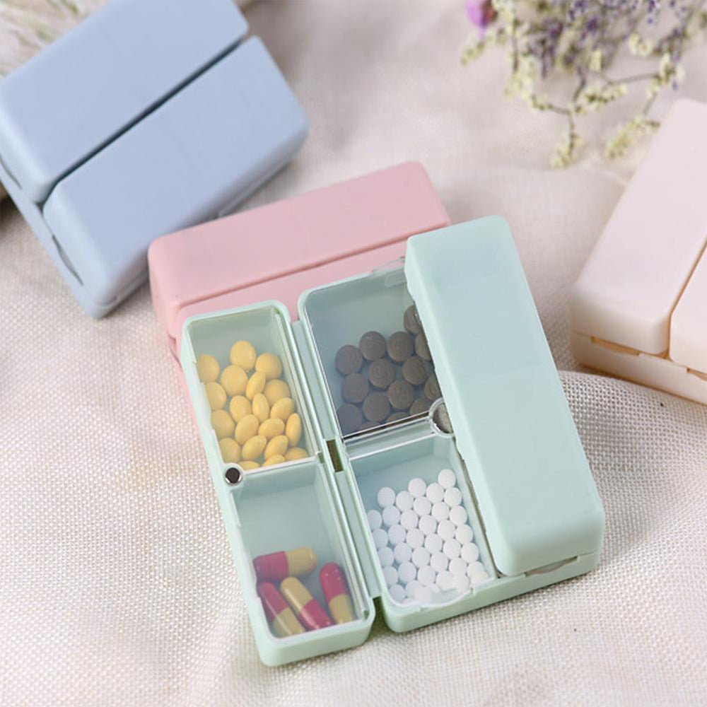 Portable 7-Grid Pill Medicine Storage Dispenser Box