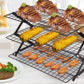 3-4 Tier Foldable Cooling Rack Stackable Wire Rack for Baking and Cooking