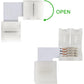 10Pcs L Shape 4-Pin 10mm LED Connectors with 20Pcs Clips for Strip Lights