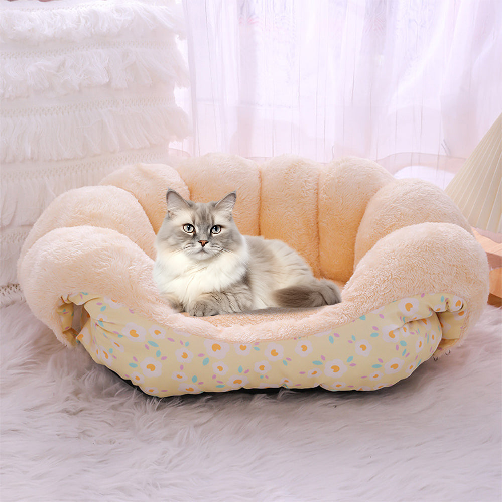2-in-1 Bed and Couch Warming Cat Sofa Bed
