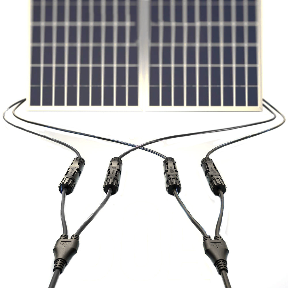 2Pcs Solar Y Connector for Cable Plug Inline Solar PV Panel