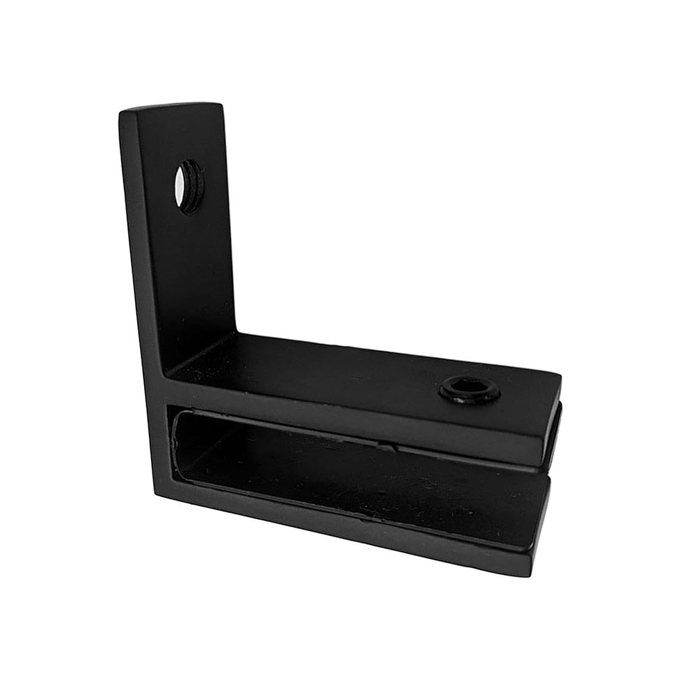 304 Stainless Steel Pool Fence Glass Clamp for 10 to 12mm Panels-Black