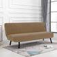 Armless Solid Color Stretch Folding Sofa Bed Cover