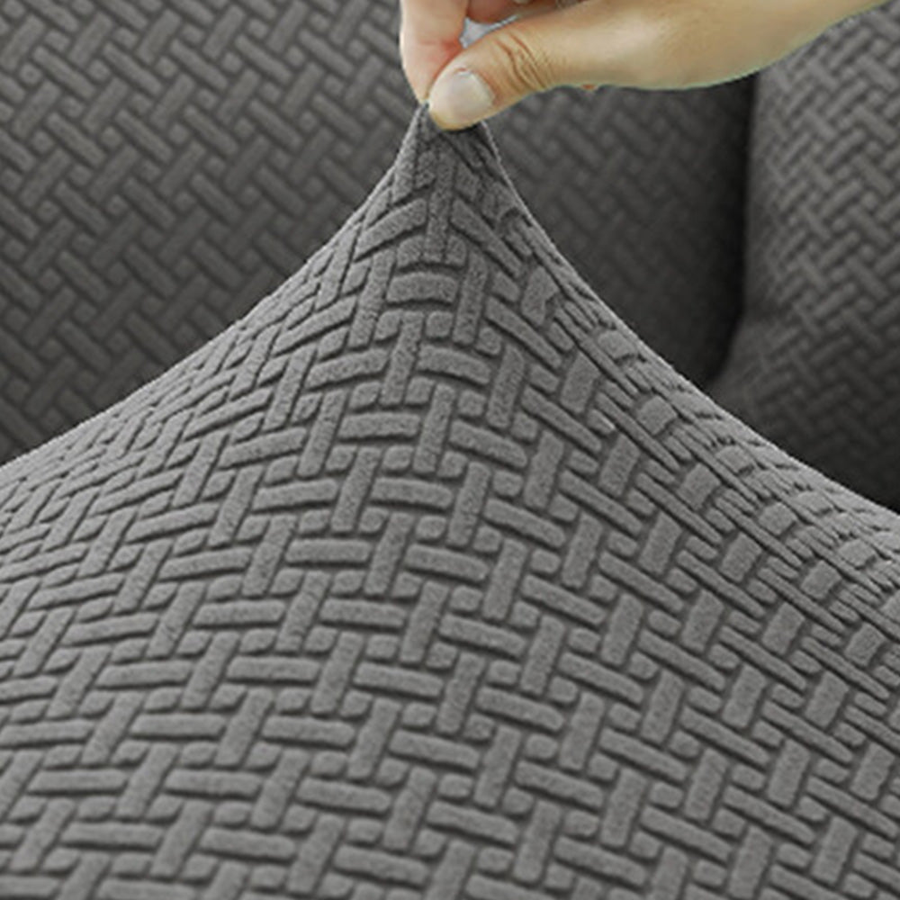 Elastic Full-Cover T-Shaped Jacquard Universal Sofa Slipcover for 1-4 Seater