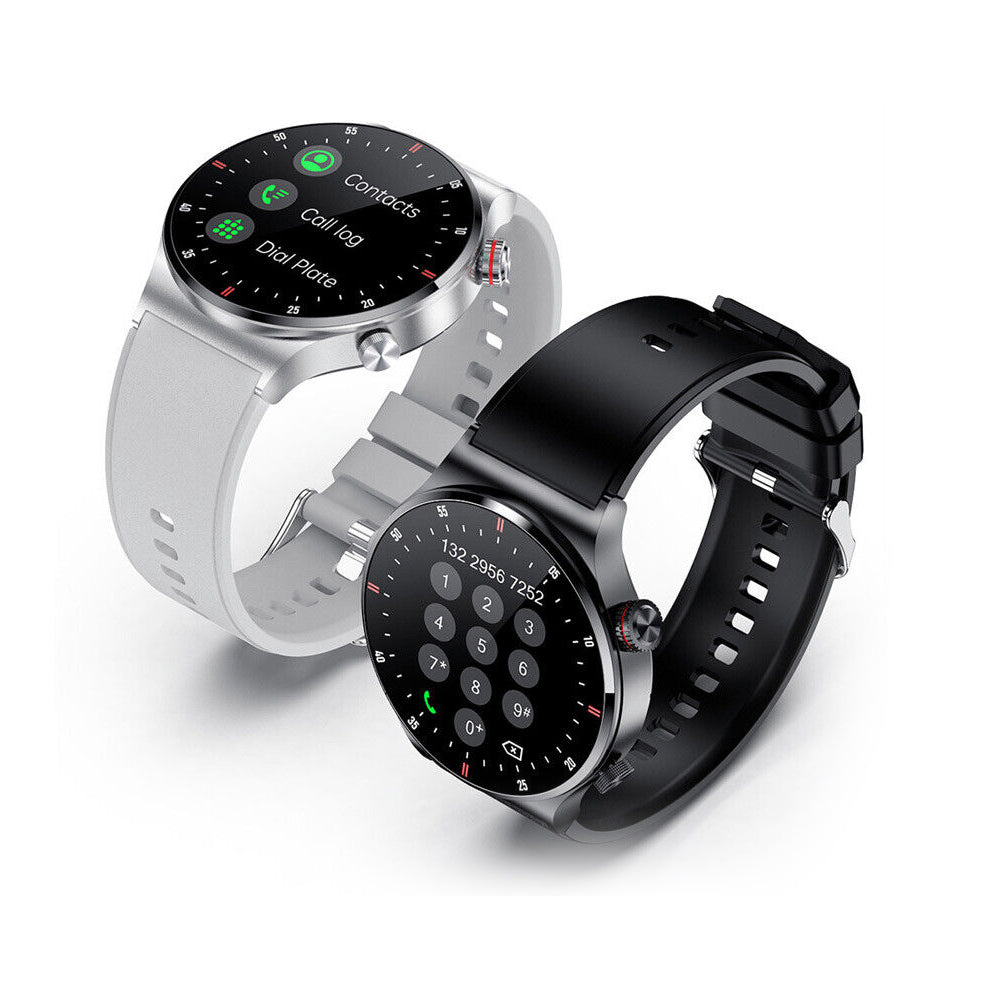 Sport Bluetooth Call Smart Watch With 1 Steel Strap and 1 Silicone Strap