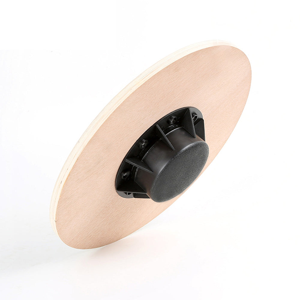 39.5cm Non-Slip Wooden Wobble Balance Board for Exercise Training