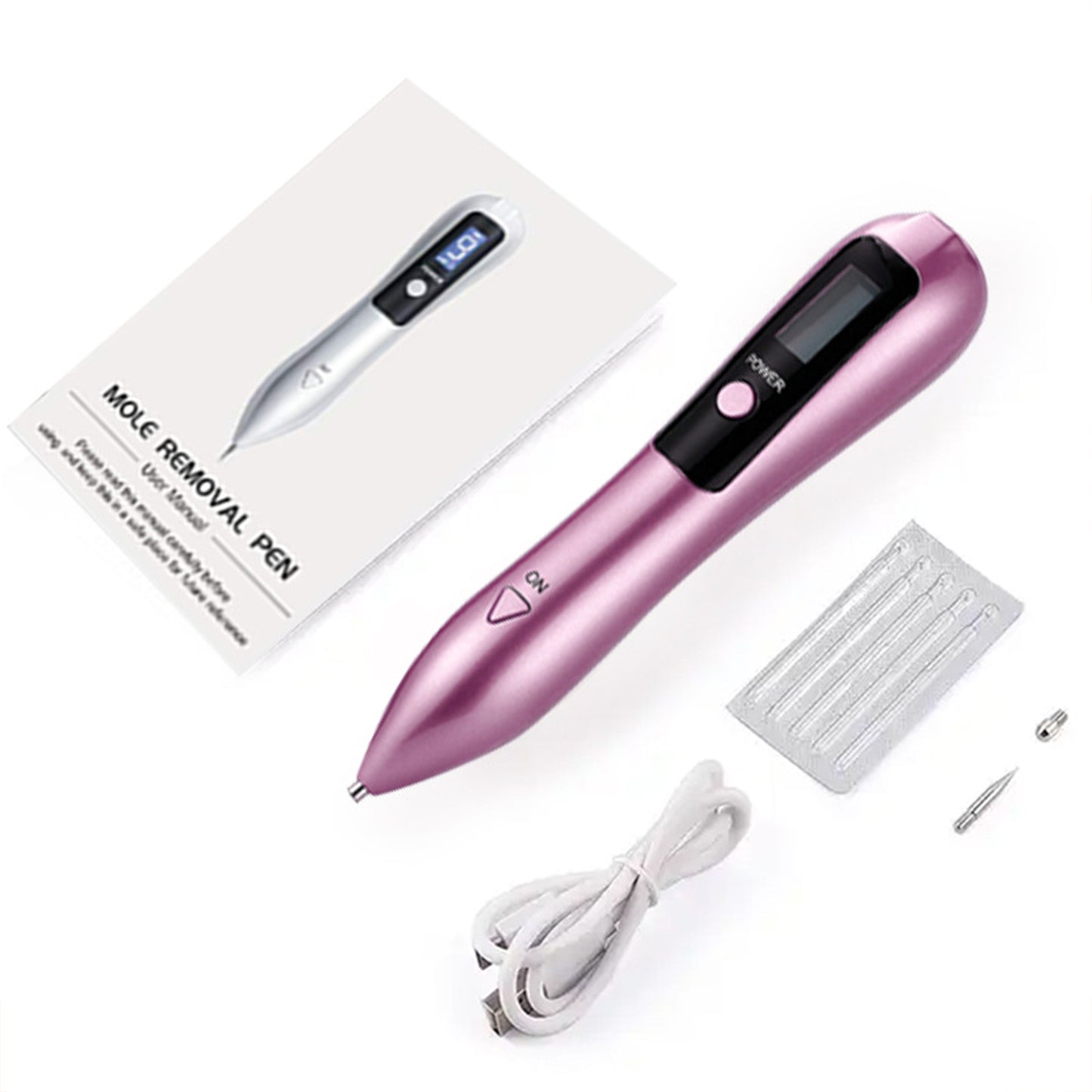 Rechargeable Nine Level Adjustable Skin Spot Removal Pen LCD Plasma Pen