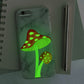 2Pcs Glow in The Dark Mushroom Wall Sticker