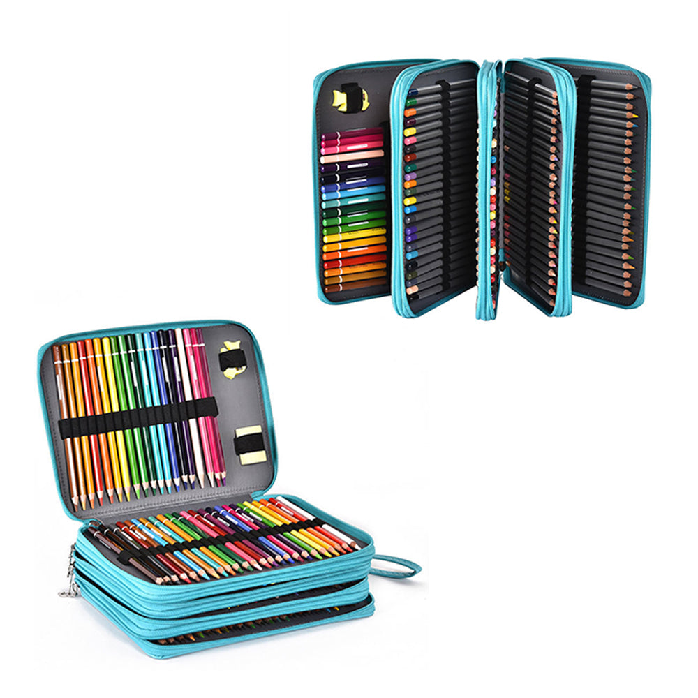 184 Slot Foldable Large Capacity Pencil Case Makeup Bag and Storage Organizer