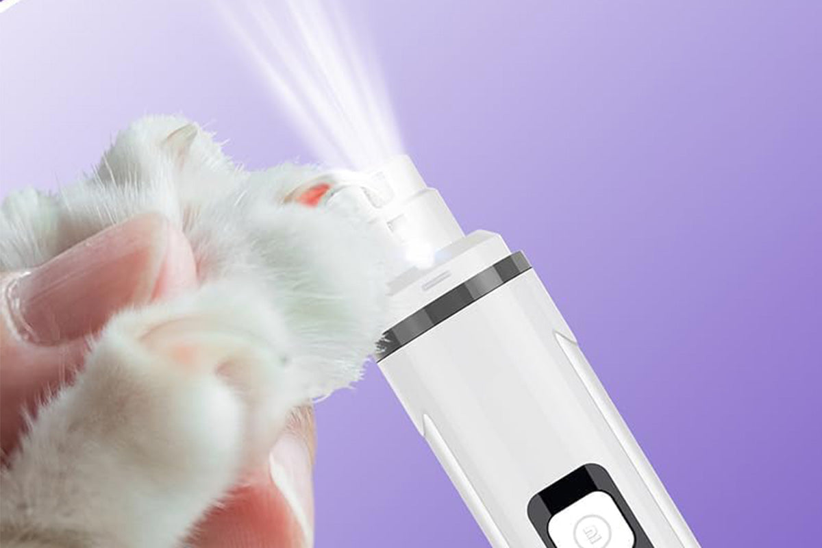 Pet Nail Grinder with LED Light Rechargeable Dog Cat Nail Trimmer