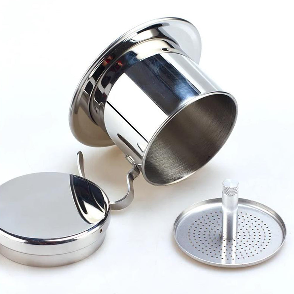 304 Stainless Steel Vietnamese Drip Coffee Pot Infuser for Home Filter Maker