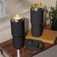 Dual Lid Tumbler with Straw 735ml Large Capacity Vacuum Insulated Water Bottle