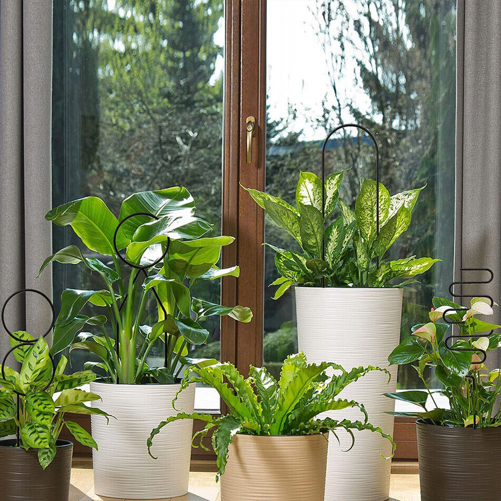 4Pcs Plant Trellis Metal Potted Houseplant Trellis Climbing Plants Support Stake