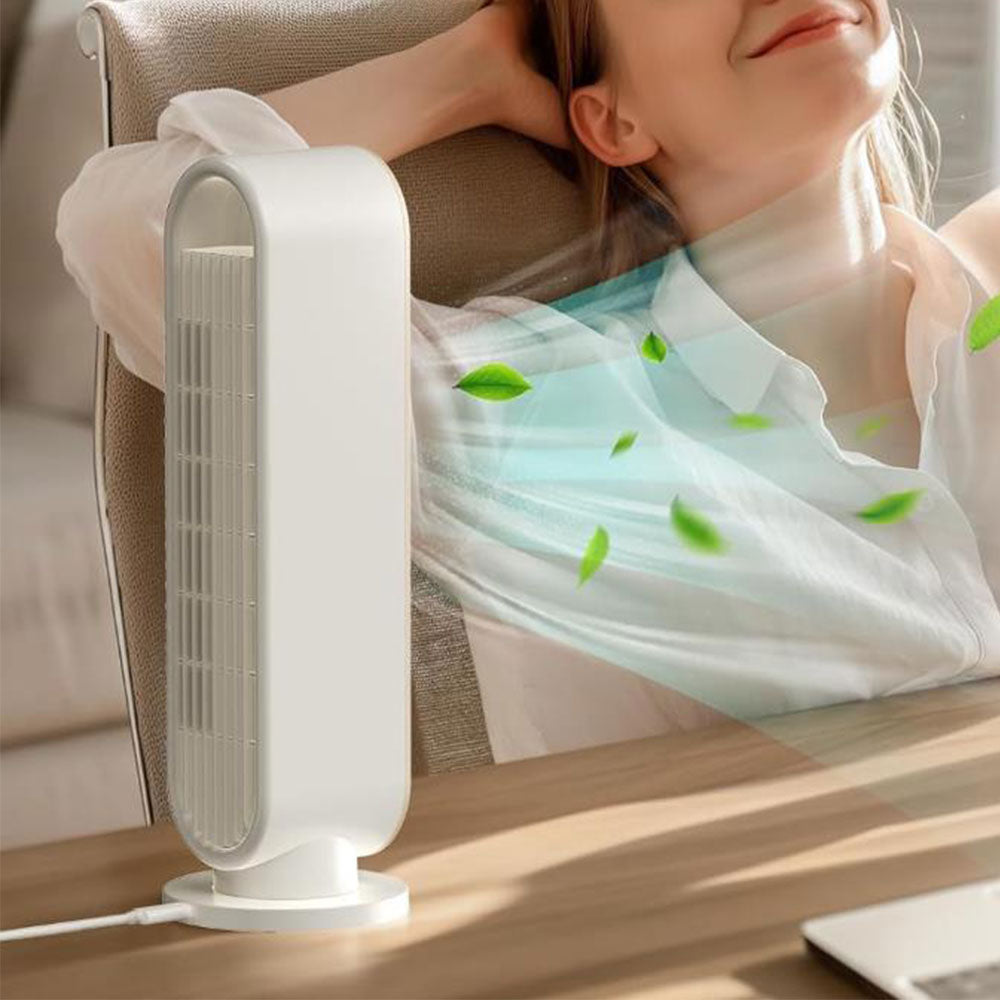 Household Desk Tower Bladeless Electric Fan With Timmer And 3 Speeds