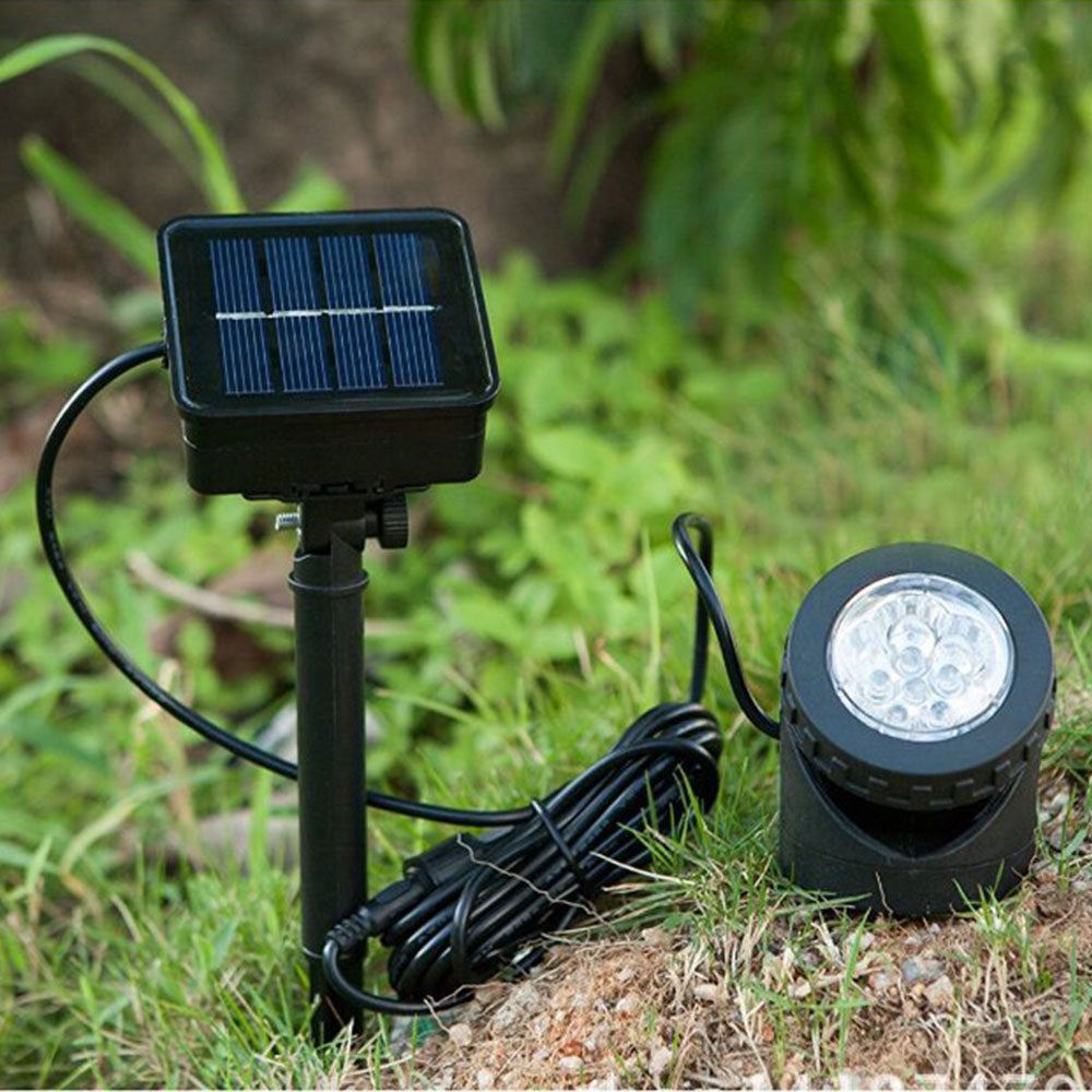 6LED Solar Spot Lights Outdoor Garden Landscape Yard Lawn Lamp