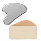 Stainless Steel Gua Sha Tool and Face Brush Set-Gold
