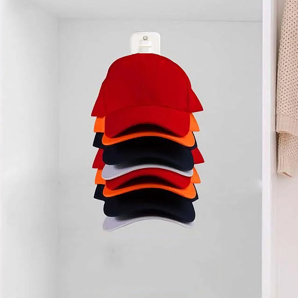 2 Pack Wall Mounted Baseball Cap Hat Rack Organizer