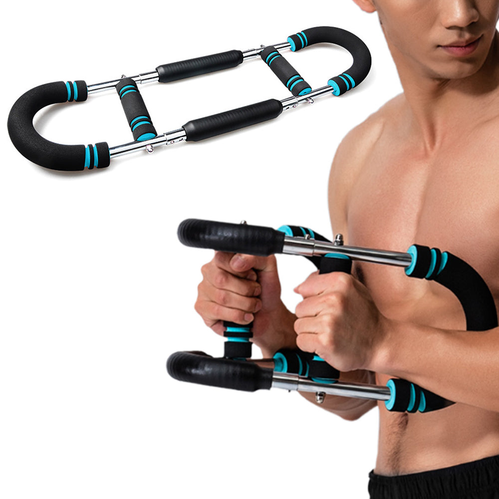 Twister Arm Exerciser Adjustable Spring Workout Bar Portable Home Fitness Equipment