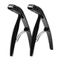2Pcs Long Handled Curved Head Toe Nail Clipper-Black