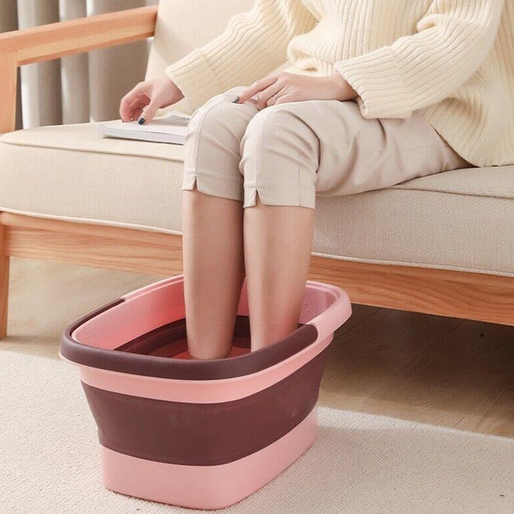 Collapsible Foot Bath Basin for Soaking Feet Foot Tub with Massage Acupoint
