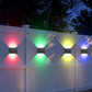 Solar Wall Light 0 to 120 Degree Adjustable Beam Angle for Garden Patio Outdoor Lighting