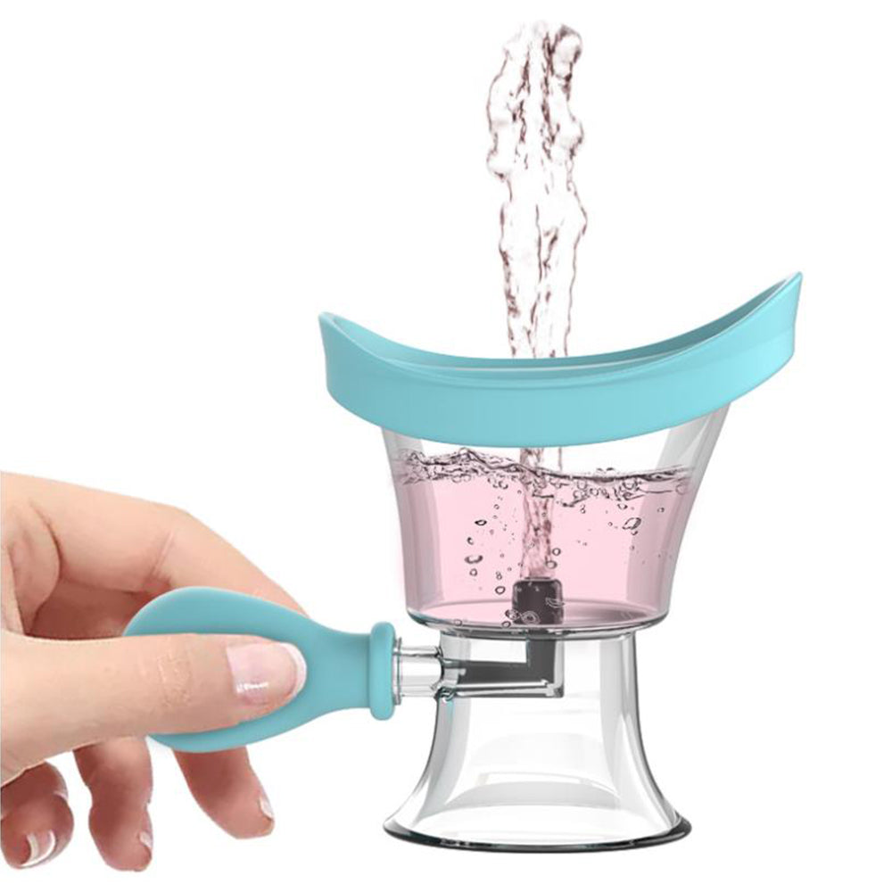 Manual Air Pressure Eye Cleaning Cup Clear Silicone Eye Cup