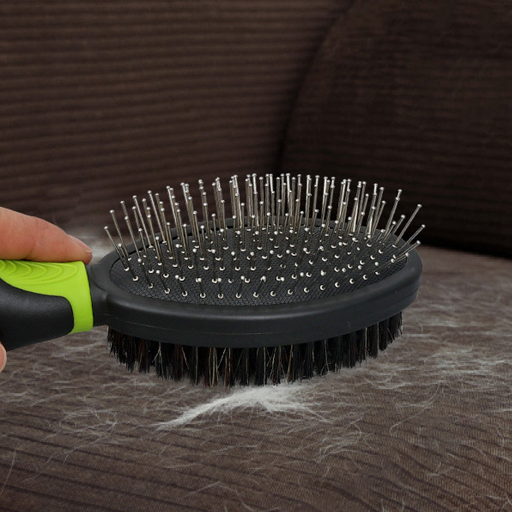 2PCS Pet Grooming Tools Pet Bath Brush Deshedding Dog Brush Suitable For Dogs Cats and Horses