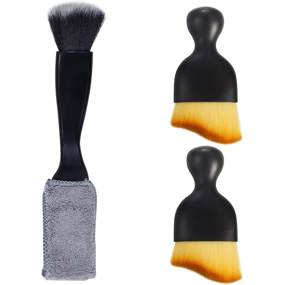 3PCS Car Interior Detail Dust Brush Car Interior Detailing Kit Tools For Truck SUV