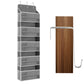 5-Tier Over the Door Hanging Storage Organizer with 10 Side Mesh Pockets