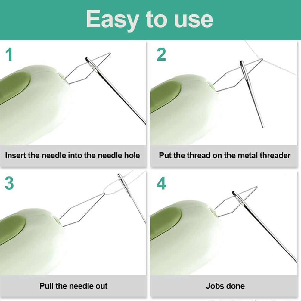 2-in-1 Needle Threader Seam Remover Sewing Ripper Tool