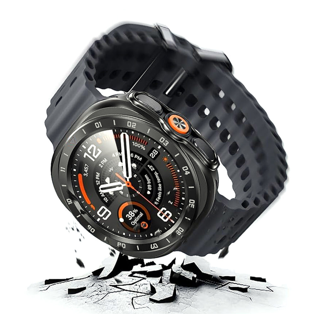 3 in 1 Screen Protector for Samsung Galaxy Watch Ultra 2 47mm with Protector and Bezel Ring