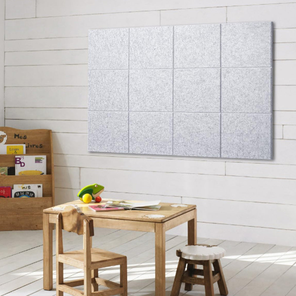 12Pcs Large Felt Bulletin Board Cork Boards for Walls Office Classroom Pin Board