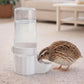 Bird Waterer Automatic Gravity Drinking Fountain for Cage with Anti Drowning Tray