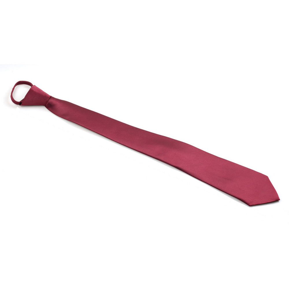 Men Pre-Tied Zip Necktie 8 cm for Wedding Business Formal Wear