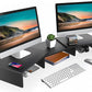 Dual Monitor Stand Riser Adjustable Computer Monitor Stand for Books iMac Laptop