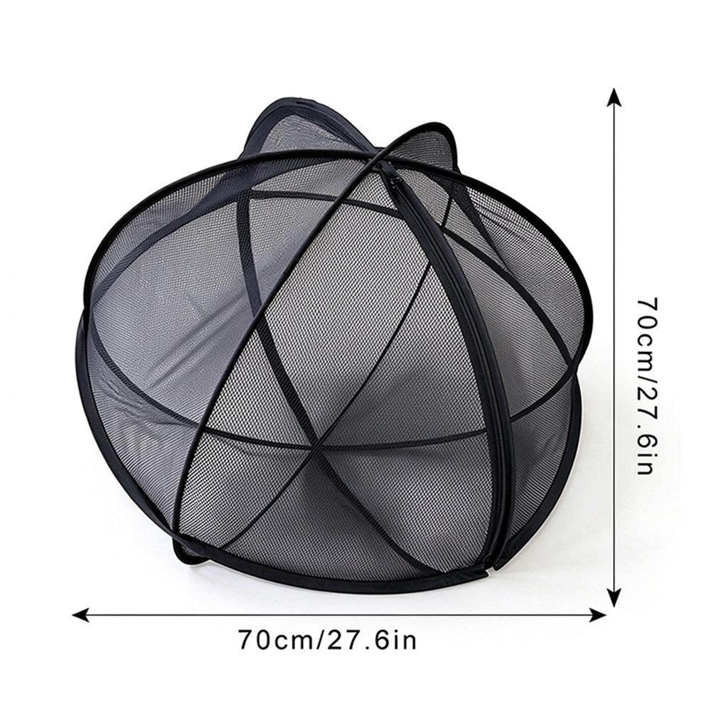 Foldable Pop Up Mesh Pet Playpen Tent with Zipper for Cats Outdoors
