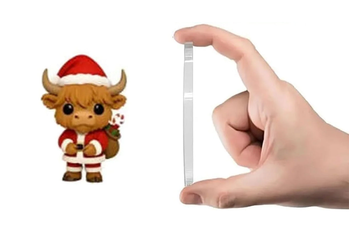 2D Highland Cow Advent Calendar 24 Days Christmas Countdown Calendar for Xmas Tree