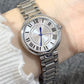 Women's Quartz Watch Classic Dial Roman Numerals Stainless Steel Band