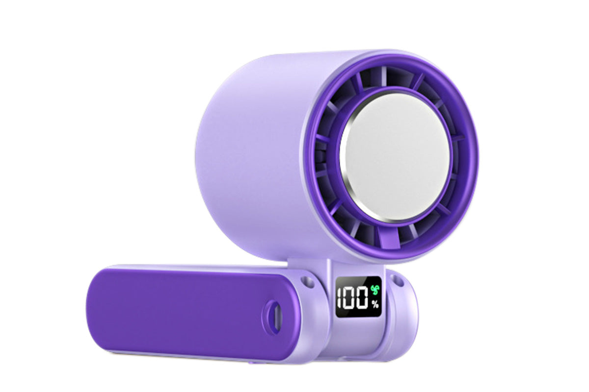 Handheld Portable Fan with Ice Cooler 100-Speed Rechargeable Handheld Fan