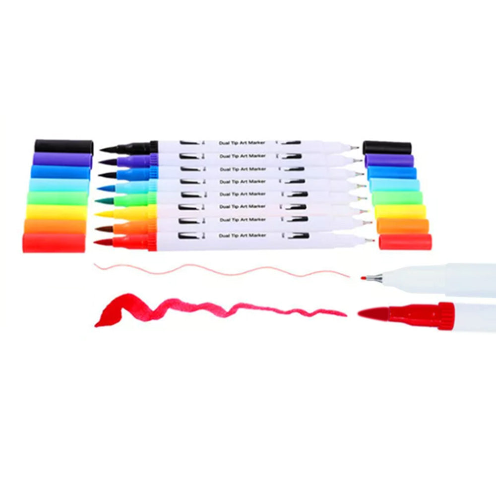 72 Colors Markers Dual Tip Markers Felt Tip For Adult Coloring Books