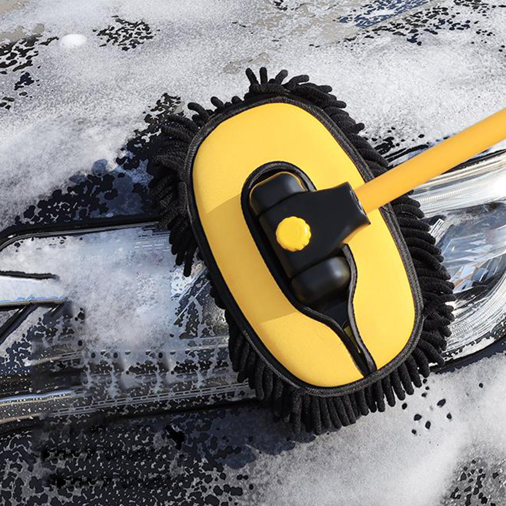 15 Degree Curved Telescopic Car Wash Mop Brush Kit Vehicle Cleaning Mop Tool