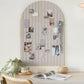 Large Arched Felt Bulletin Board with 30 Push Pins for Home Office School