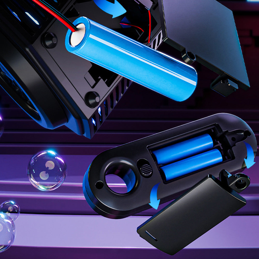 Automatic Bubble Machine Upgrade Portable Bubble Maker Blower LED Light
