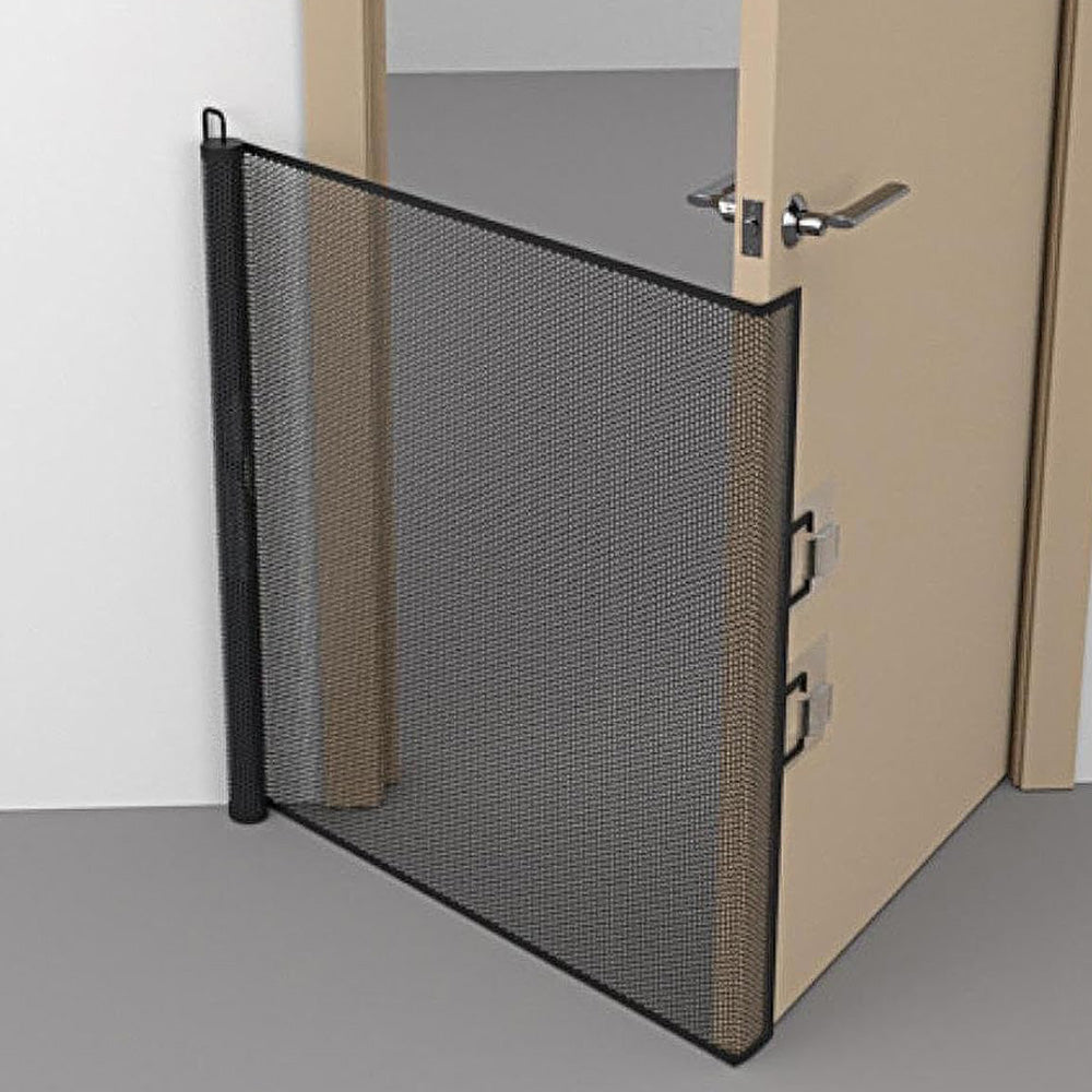 Retractable Dog Gate for Outdoor Staris Hallways Doorways No Drill