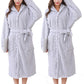 2Pcs Towelling Wrap Hooded Bathrobe