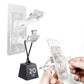 Curtain Rod Brackets Self Adhesive No Drill Transparent Invisible Holders for Curtains Towels