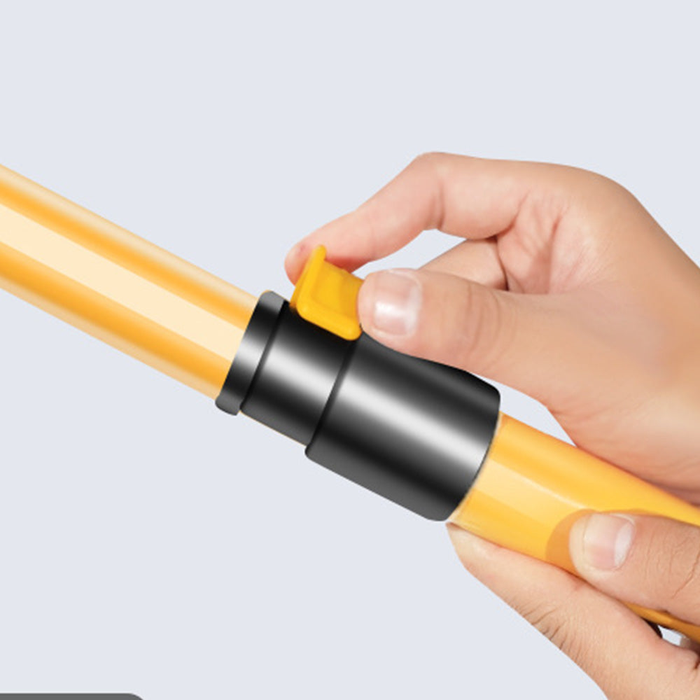 3-Section Telescopic Car Wash Brush 15-Degree Bent Handle with Extra Head