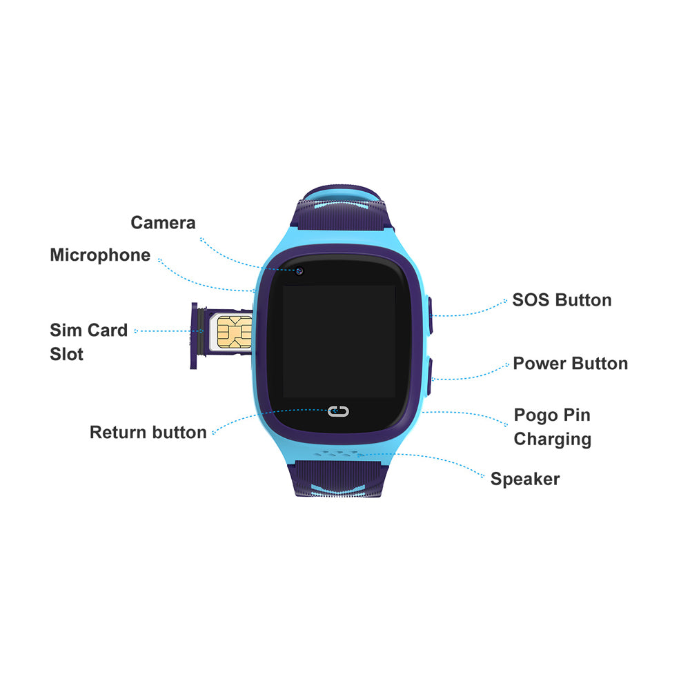 4G Kids Smart Watch with Tracker Video Calls