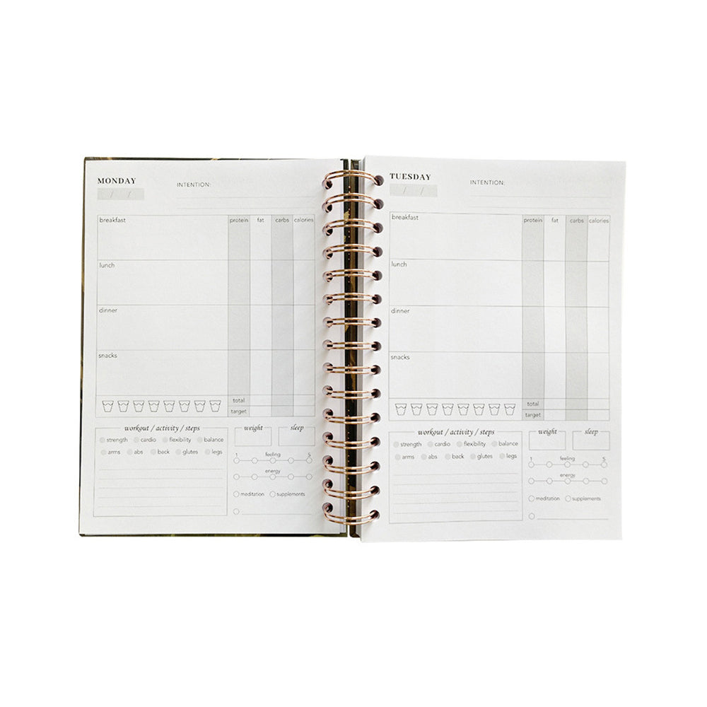 A5 Daily Exercise Planner Log Book for Women & Men